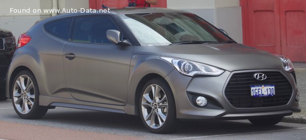 Full specifications and technical details 2015 Hyundai Veloster (facelift 2015) 1.6 (186 Hp)