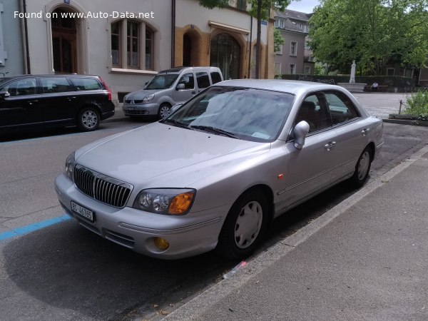 المواصفات والتفاصيل التقنية الكاملة 2002 Hyundai XG 3.5 i V6 24V (197 Hp)