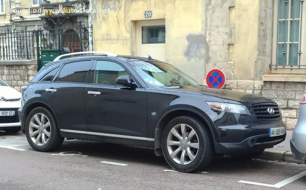 المواصفات والتفاصيل التقنية الكاملة 2006 Infiniti FX I (facelift 2006) 45 V8 32V (319 Hp) AWD