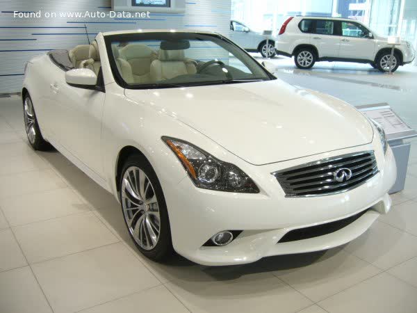Spécifications complètes et détails techniques 2009 Infiniti G37 Convertible (V36) 3.7 V6 (320 Hp) Automatic