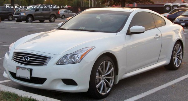 المواصفات والتفاصيل التقنية الكاملة 2007 Infiniti G37 Coupe (V36) 3.7I V6 (320 Hp)