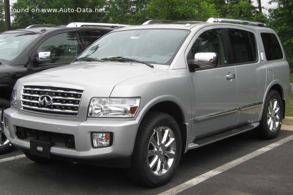 Full specifications and technical details 2007 Infiniti QX56 (facelift 2007) 5.6 V8 (325 Hp) AWD Automatic