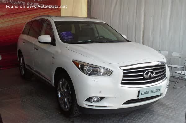 Full specifications and technical details 2013 Infiniti QX60 I (L50) 3.5 V6 (265 Hp) CVT