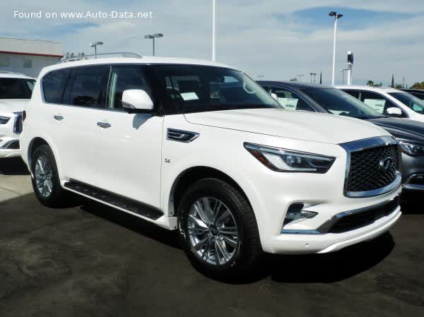 Full specifications and technical details 2017 Infiniti QX80 (Z62, facelift 2017) 5.6 V8 (400 Hp) AWD Automatic