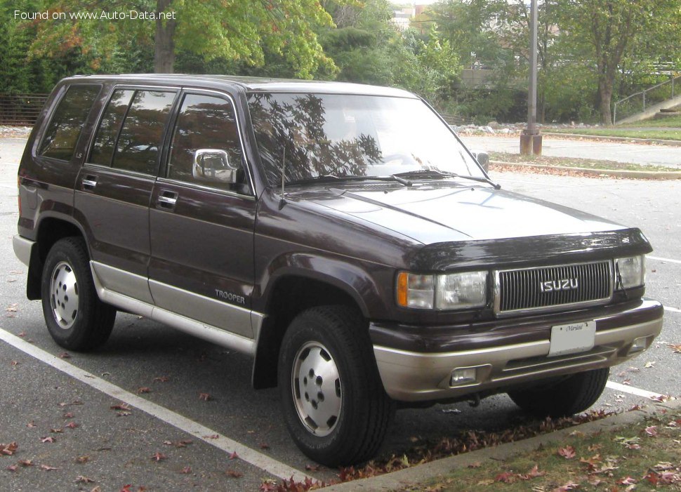 Full specifications and technical details 1992 Isuzu Trooper (LS) 3.1 TD (125 Hp)