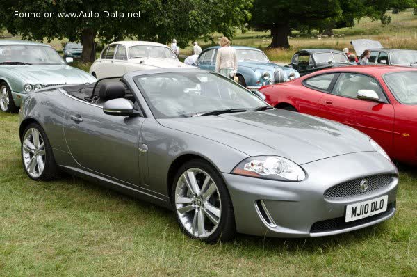 المواصفات والتفاصيل التقنية الكاملة 2009 Jaguar XK Convertible (X150, facelift 2009) R 5.0 V8 (510 Hp) Automatic