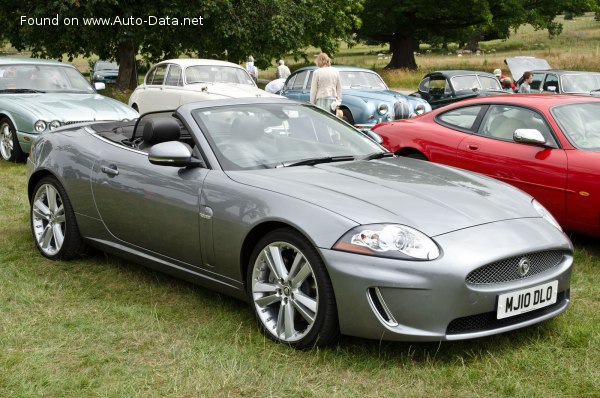 Full specifications and technical details 2009 Jaguar XK Convertible (X150, facelift 2009) 5.0 V8 (385 Hp) Automatic