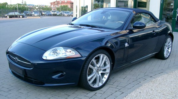 المواصفات والتفاصيل التقنية الكاملة 2006 Jaguar XK Convertible (X150) 4.2 V8 (298 Hp) Automatic