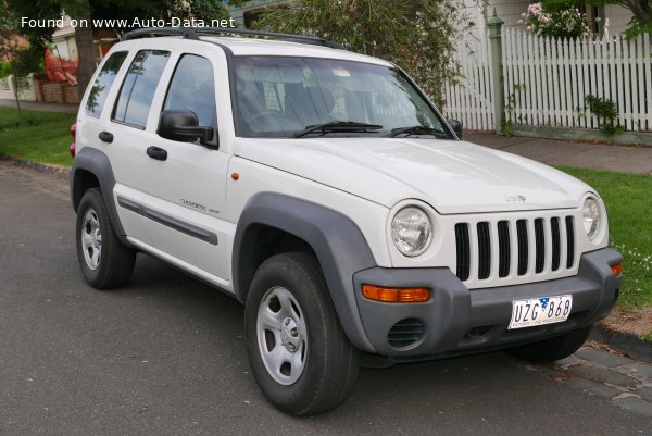 Full specifications and technical details 2002 Jeep Cherokee III (KJ) 3.7 i V6 (210 Hp)