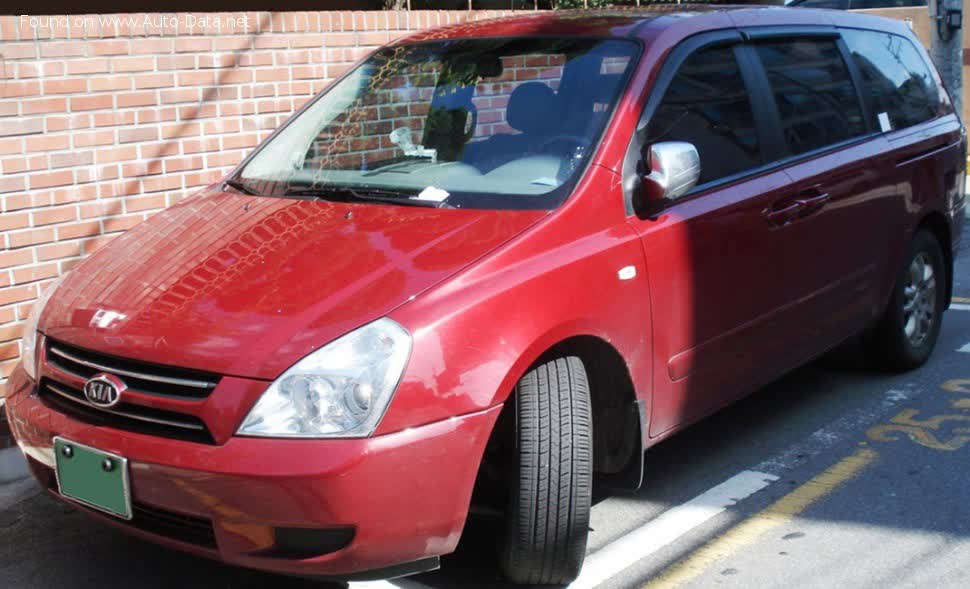 Spécifications complètes et détails techniques 2006 Kia Grand Carnival II 3.8 V6 (248 Hp) Automatic