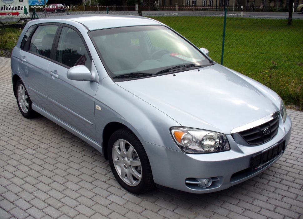 Full specifications and technical details 2004 Kia Cerato I Hatchback 2.0 (143 Hp) Automatic