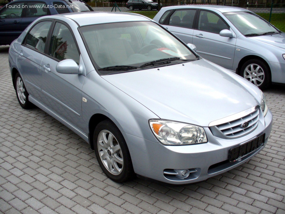 Full specifications and technical details 2004 Kia Cerato I Sedan 2.0 (143 Hp)