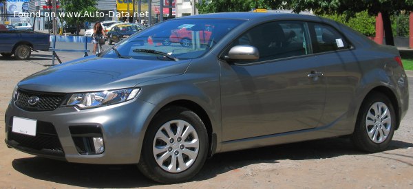 Full specifications and technical details 2009 Kia Cerato II Koup 1.6 (126 Hp)