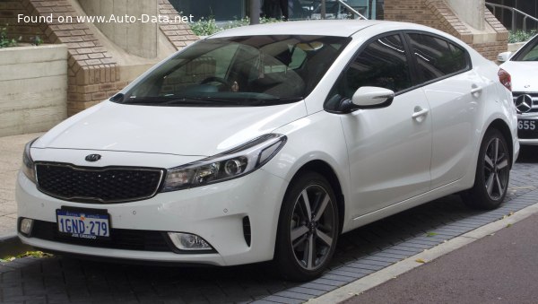 Full specifications and technical details 2016 Kia Cerato III Sedan (facelift 2016) 2.0 MPI (152 Hp) Automatic