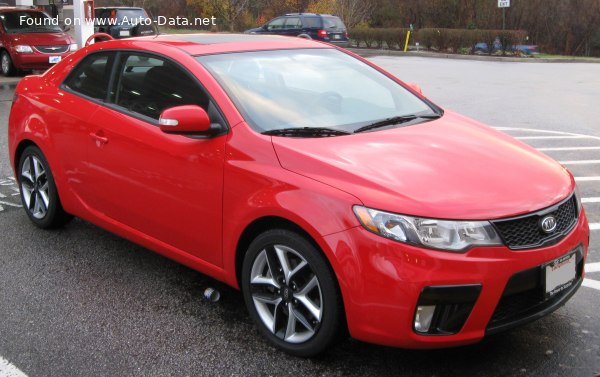 Full specifications and technical details 2009 Kia Forte I Koup 2.4 (173 Hp)