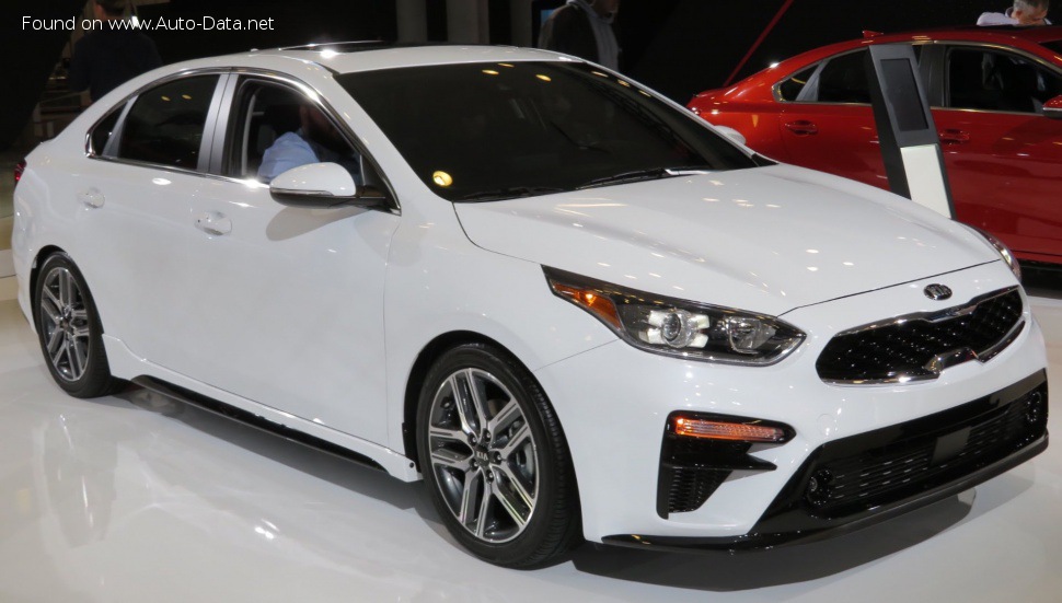 Full specifications and technical details 2019 Kia Forte III 1.6 GDI (201 Hp) DCT