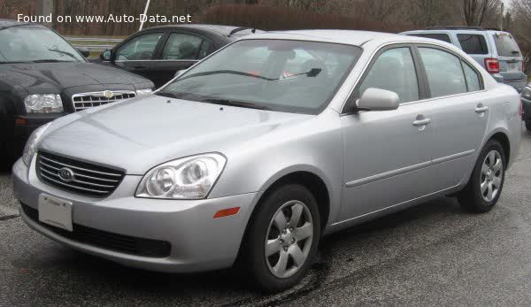 Spécifications complètes et détails techniques 2005 Kia Optima II 2.7i V6 24V (188 Hp) Automatic