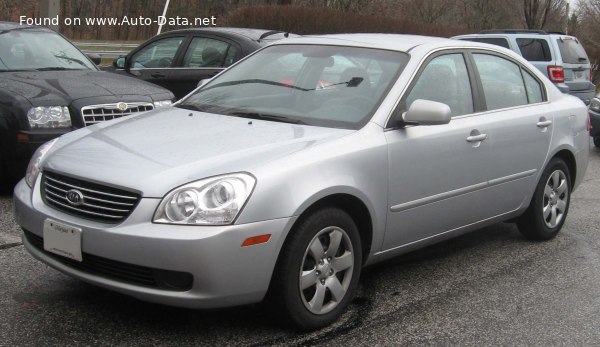 المواصفات والتفاصيل التقنية الكاملة 2005 Kia Optima II 2.0 CVVT (144 Hp)