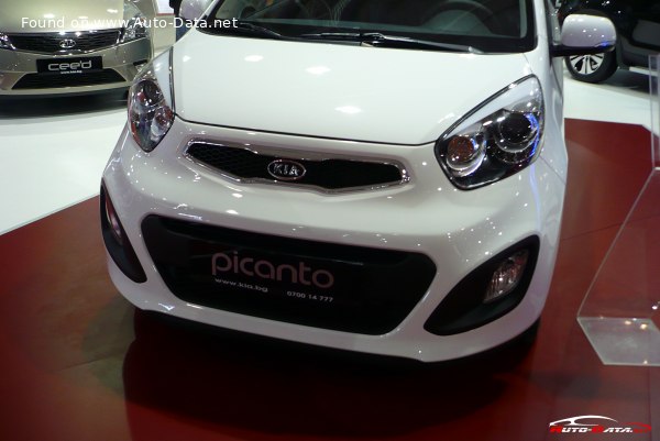 المواصفات والتفاصيل التقنية الكاملة 2011 Kia Picanto II 3D 1.2 16V (85 Hp)