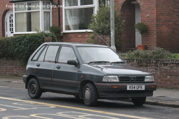 المواصفات والتفاصيل التقنية الكاملة 1991 Kia Pride (DA) 1.3 i (60 Hp)