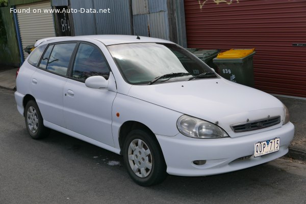 المواصفات والتفاصيل التقنية الكاملة 2000 Kia Rio I Hatchback (DC) 1.5i 16V (108 Hp)