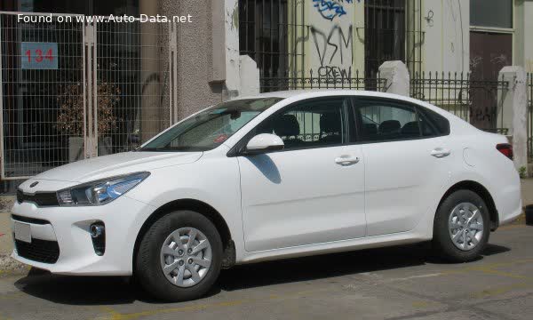 Full specifications and technical details 2017 Kia Rio IV Sedan (YB) 1.6 (130 Hp) Automatic