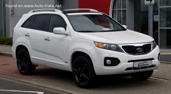 Vollständige Spezifikationen und technische Details 2009 Kia Sorento II 2.0 CRDi (150 Hp) 4WD