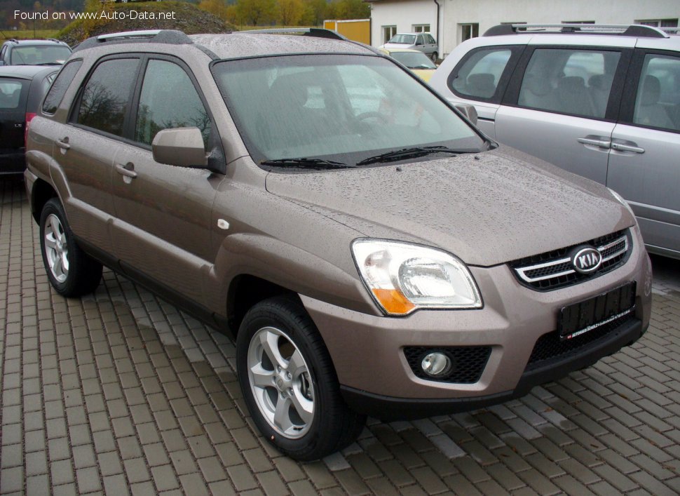 Full specifications and technical details 2008 Kia Sportage II (facelift, 2008) 2.7 V6 (175 Hp) 4WD Automatic