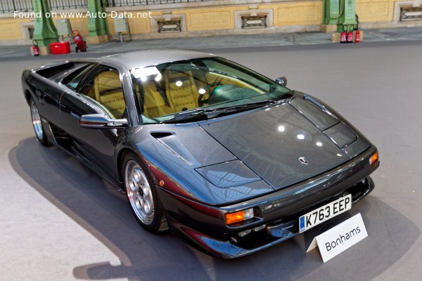 المواصفات والتفاصيل التقنية الكاملة 1999 Lamborghini Diablo SV (530 Hp)