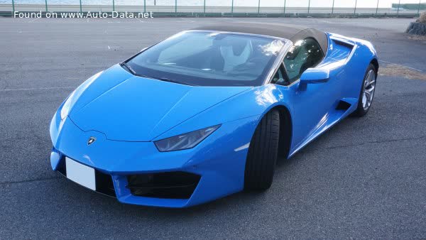 Full specifications and technical details 2016 Lamborghini Huracan LP 580-2 Spyder 5.2 V10 (580 Hp) LDF