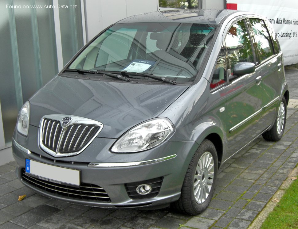 المواصفات والتفاصيل التقنية الكاملة 2007 Lancia Musa (facelift 2007) 1.4 (95 Hp)