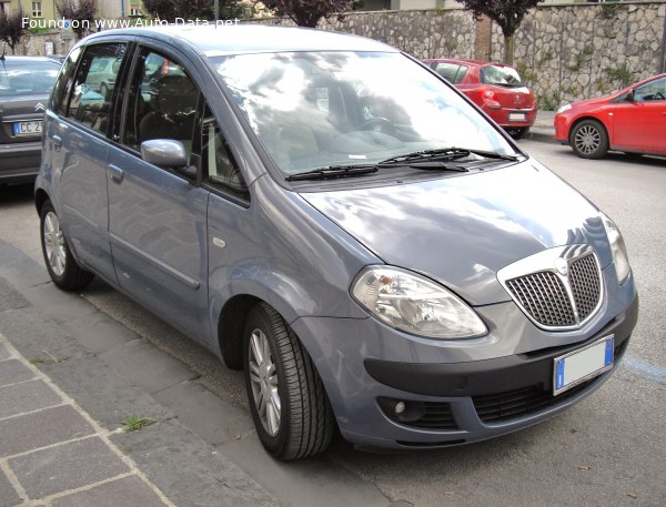 المواصفات والتفاصيل التقنية الكاملة 2004 Lancia Musa 1.4 (95 Hp)