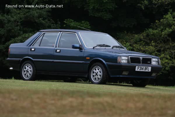 Vollständige Spezifikationen und technische Details 1987 Lancia Prisma (831 AB) 1.6 i.e. Super (90 Hp)