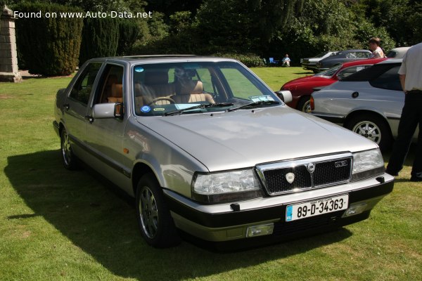 Full specifications and technical details 1992 Lancia Thema (834) 2000 16V (152 Hp) Automatic