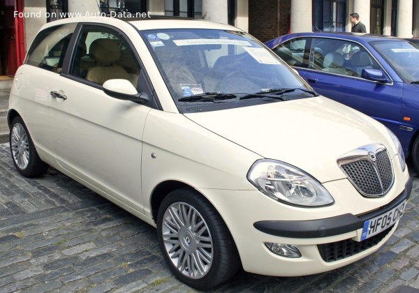 المواصفات والتفاصيل التقنية الكاملة 2006 Lancia Ypsilon (843, facelift 2006) 1.3 Multijet 16V (90 Hp)