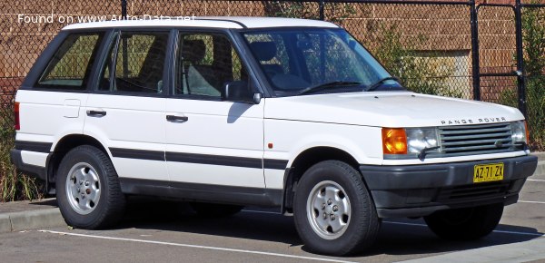 المواصفات والتفاصيل التقنية الكاملة 1998 Land Rover Range Rover II 4.6 (218 Hp)