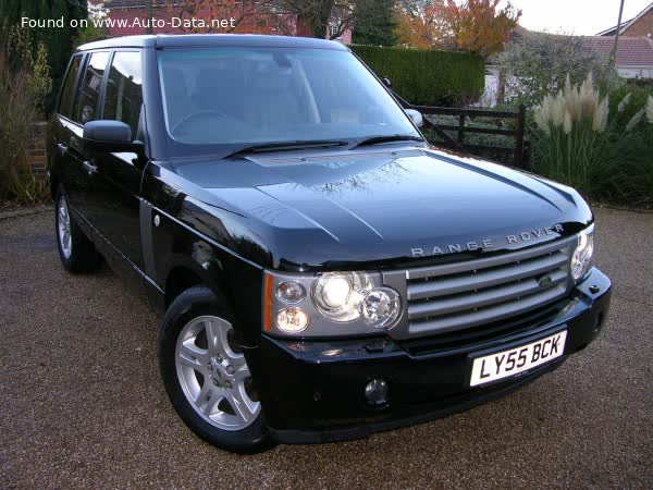 Vollständige Spezifikationen und technische Details 2005 Land Rover Range Rover III (facelift 2005) 4.2 V8 Supercharged (396 Hp) AWD Automatic