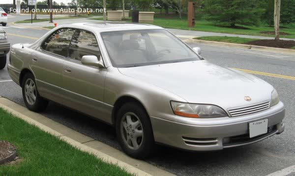 Full specifications and technical details 1991 Lexus ES II (XV10) 300 (188 Hp)