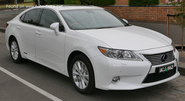 المواصفات والتفاصيل التقنية الكاملة 2012 Lexus ES VI (XV60) 350 (268 Hp) ECT-i