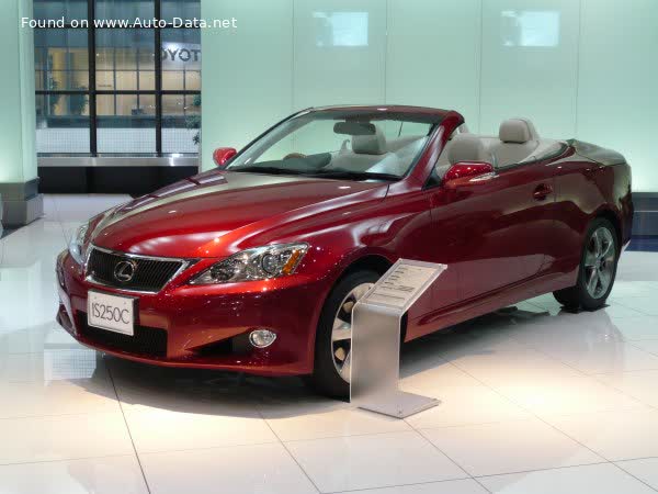 Vollständige Spezifikationen und technische Details 2008 Lexus IS-Coupe-Convertible 250C AWD (208 Hp)