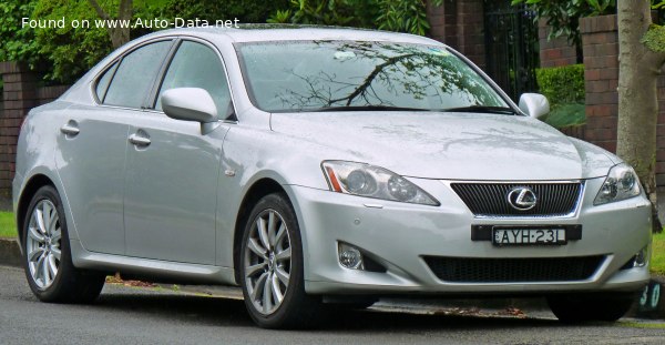 Full specifications and technical details 2005 Lexus IS II (XE20) 350 V6 (306 Hp) ECT-i