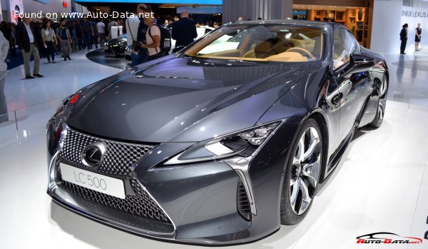 Full specifications and technical details 2017 Lexus LC 500 V8 (477 Hp) Automatic