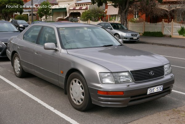 Full specifications and technical details 1994 Lexus LS II 400 V8 (264 Hp) Automatic