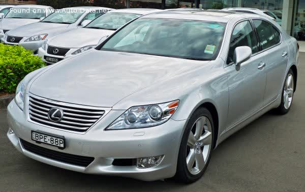 Full specifications and technical details 2009 Lexus LS IV (facelift 2009) 460 V8 (367 Hp) AWD Super ECT