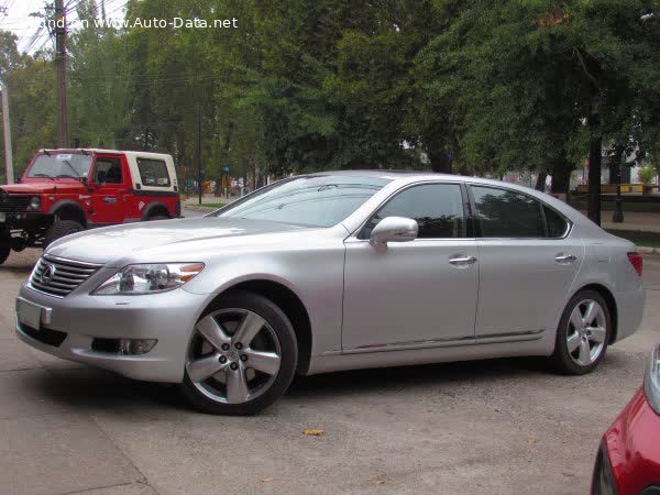 Full specifications and technical details 2009 Lexus LS IV Long (facelift 2009) 460 L V8 (380 Hp) Super ECT