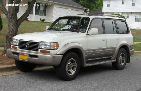 Vollständige Spezifikationen und technische Details 1995 Lexus LX I 450 (215 Hp) AWD Automatic