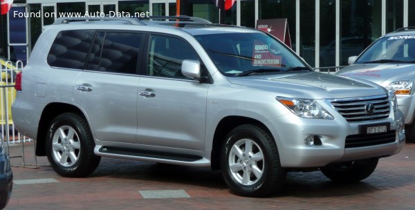 Full specifications and technical details 2007 Lexus LX III 570 V8 (383 Hp) AWD Automatic