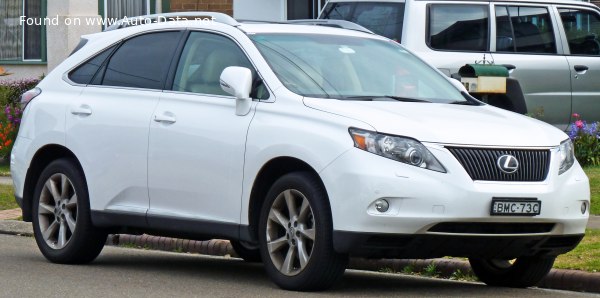 المواصفات والتفاصيل التقنية الكاملة 2009 Lexus RX III 350 4WD (277 Hp)