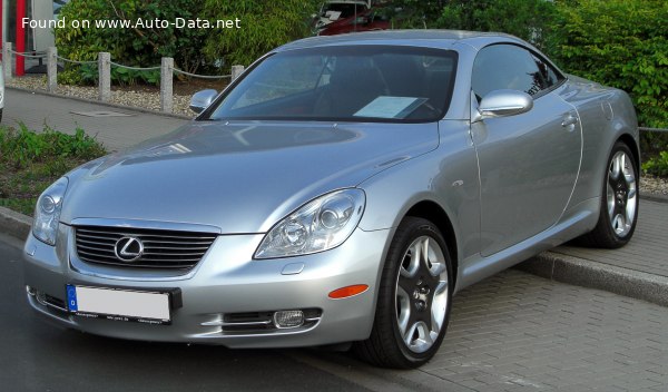 المواصفات والتفاصيل التقنية الكاملة 2001 Lexus SC II 430 V8 (304 Hp)