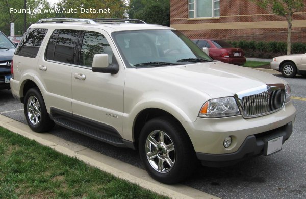 المواصفات والتفاصيل التقنية الكاملة 2003 Lincoln Aviator I 4.6 i V8 32V AWD (306 Hp)